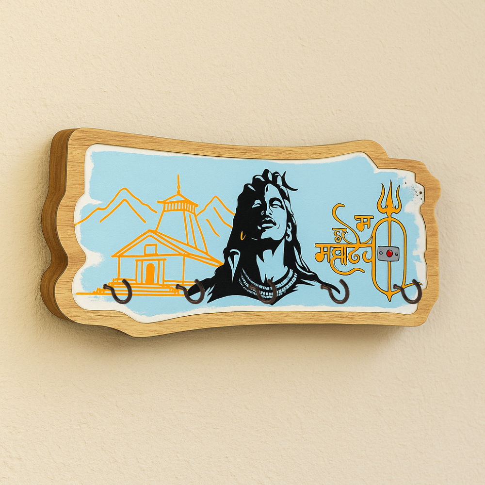 Craftpur Engineered Wood Mahadev Ji Keyholder