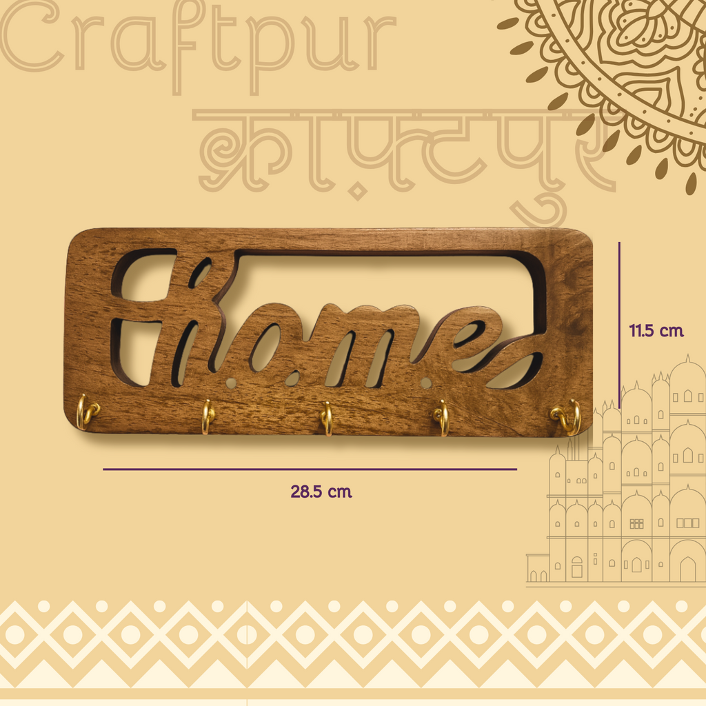Craftpur Solid Wood Home keyholder