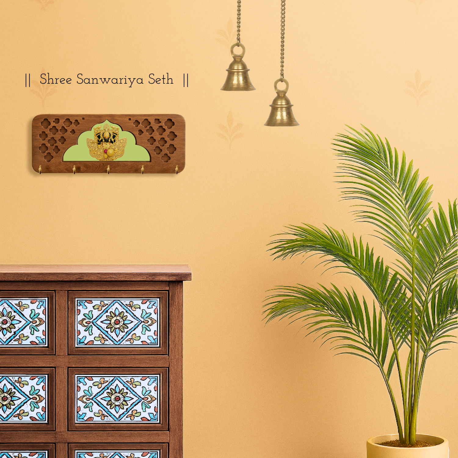 Craftpur Solid Jharokha Sawariya Seth Ji keyholder