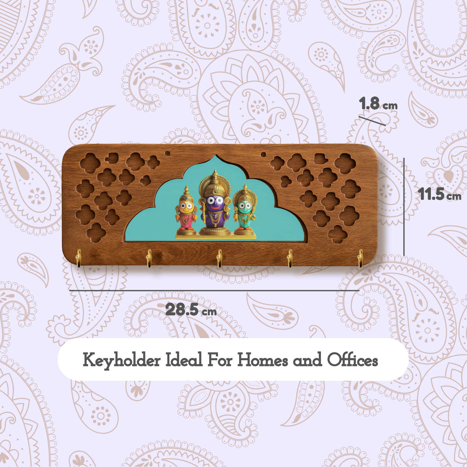 Craftpur Solid Jharokha Jagatnath Ji keyholder