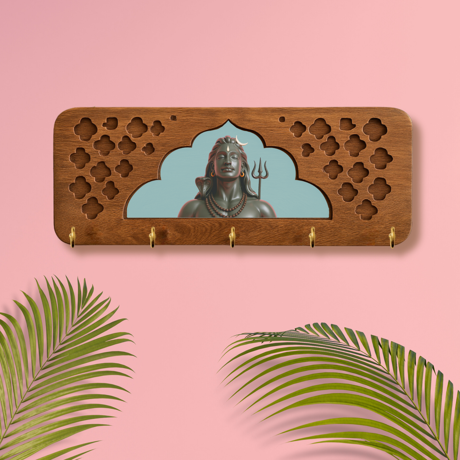 Craftpur Solid Wood Jharokha Mahadev  keyholder